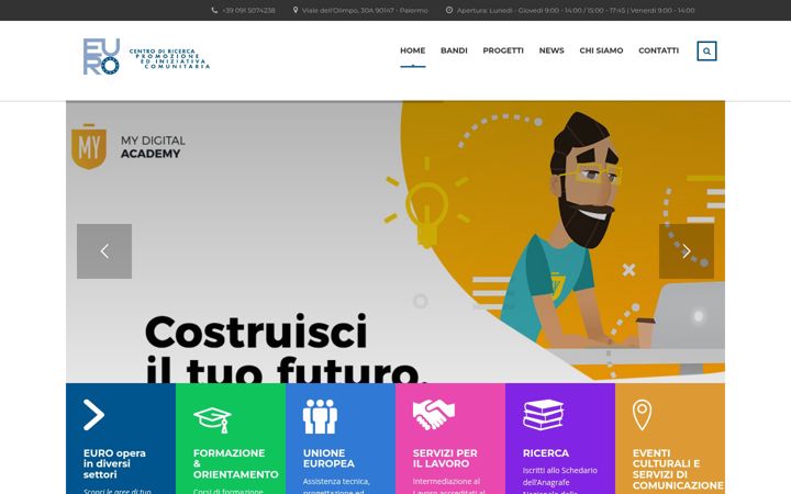 Screenshot of associazioneeuro.org