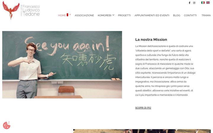 Screenshot of associazionefrancescoludovicotedone.it