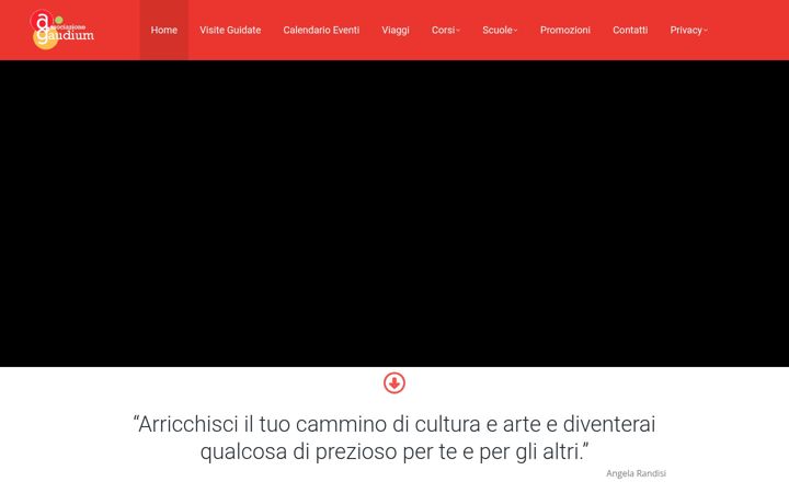Screenshot of associazionegaudium.it