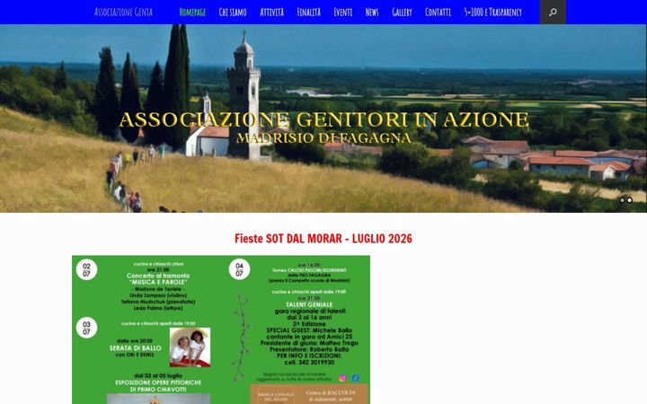 Screenshot von associazionegenia.it