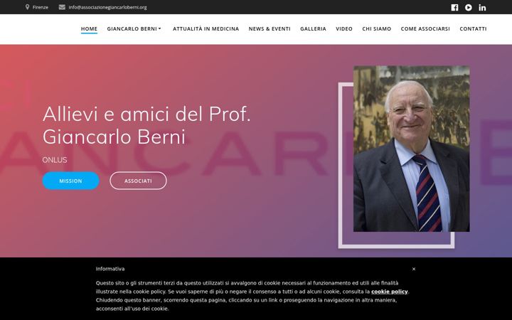 Screenshot of associazionegiancarloberni.org