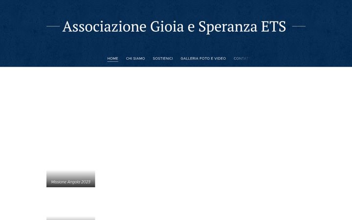 Screenshot von associazionegioiaesperanza.it