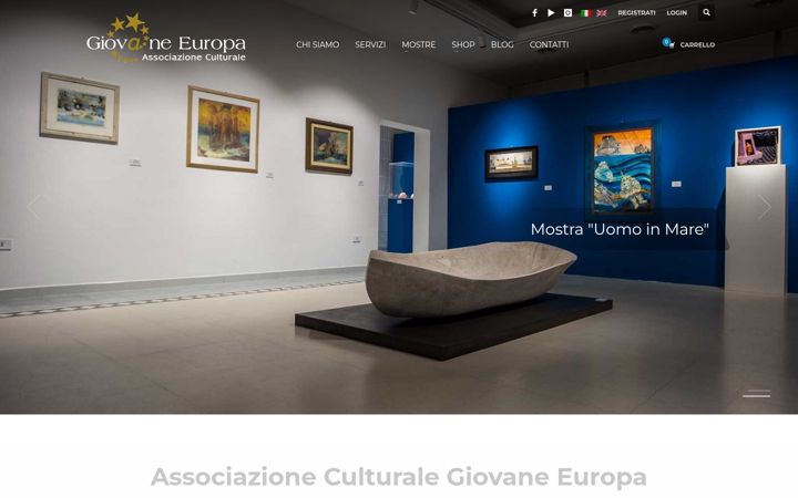 Skjermbilde av associazionegiovaneuropa.eu