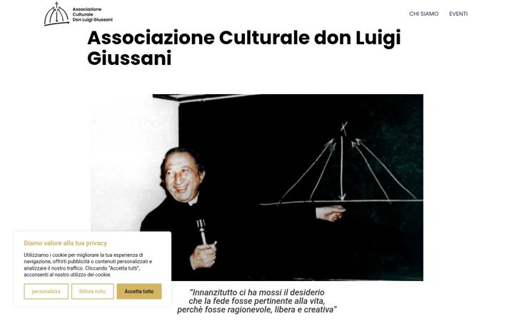 Screenshot of associazionegiussani.it