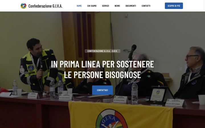 Screenshot of associazionegiva.eu