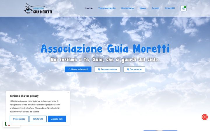 Screenshot von associazioneguiamoretti.it