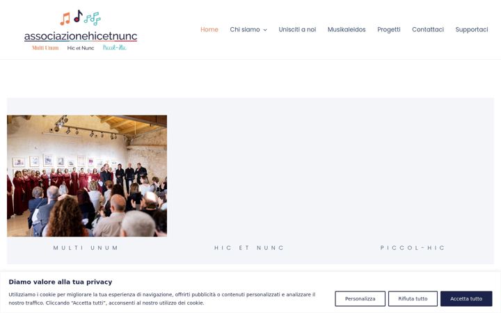 Screenshot von associazionehicetnunc.it