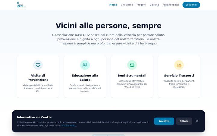 Screenshot of associazioneigea.it
