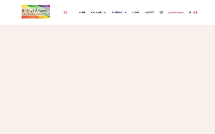 Ekrānuzņēmums no associazioneilfilodiarianna.com
