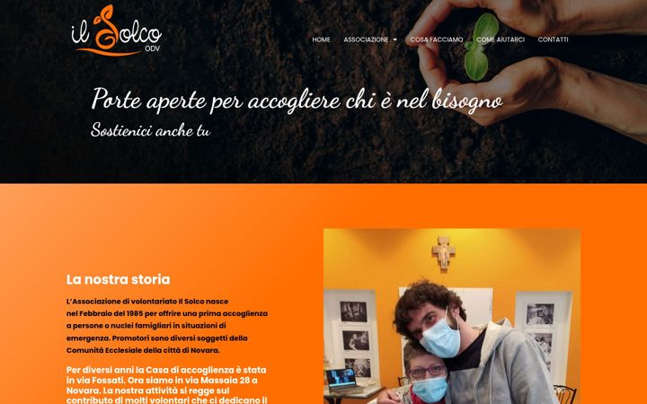 Screenshot of associazioneilsolco.org
