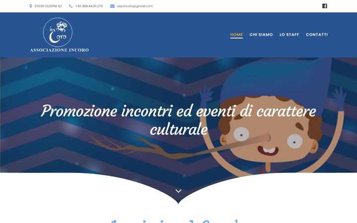 Screenshot of associazioneincoro.it