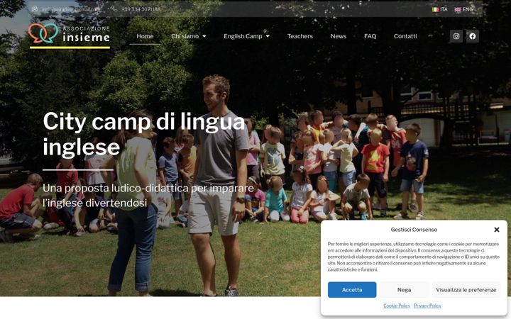 Screenshot of associazioneinsieme.org