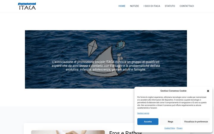 Screenshot of associazioneitaca.it