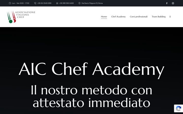 Captura de ecrã de associazioneitalianachef.it