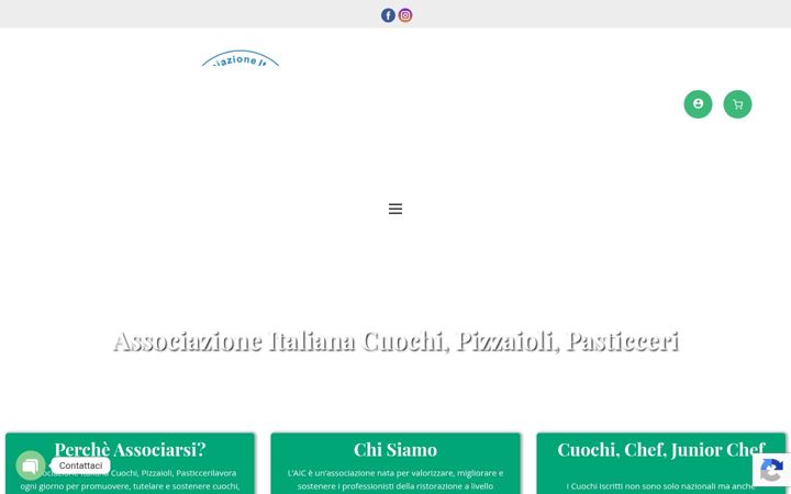 Skjámynd af associazioneitalianacuochi.it