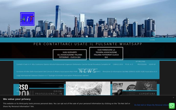 Screenshot of associazioneitalianafotografi.it