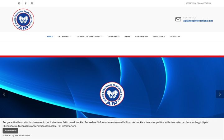 Skjámynd af associazioneitalianapelvi.it