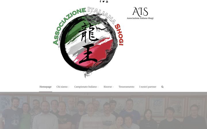 Skjámynd af associazioneitalianashogi.it