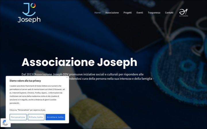 Screenshot of associazionejoseph.it