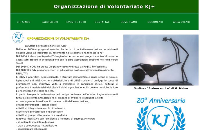 Screenshot of associazionekj.it