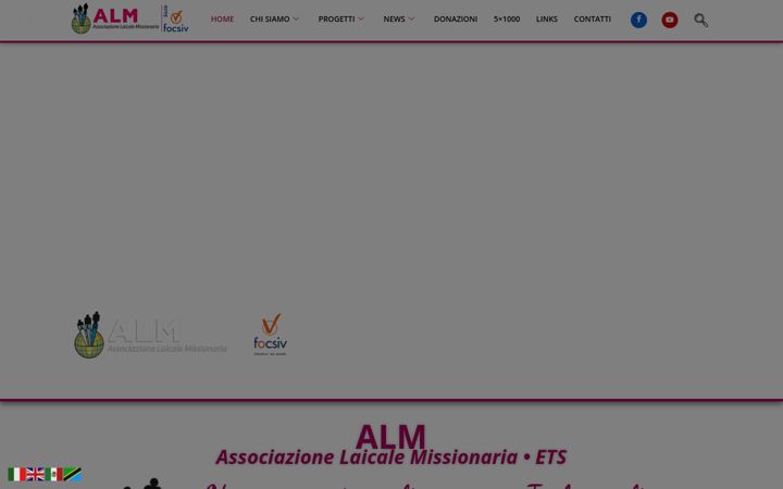 Screenshot of associazionelaicalemissionaria.it