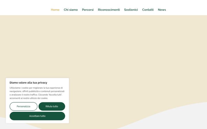 Screenshot of associazionelarcobaleno.it