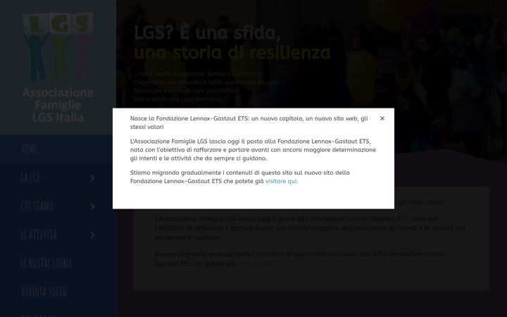 Screenshot of associazionelgs.it
