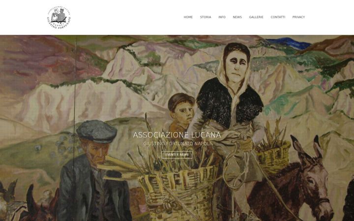 Screenshot of associazionelucana.org