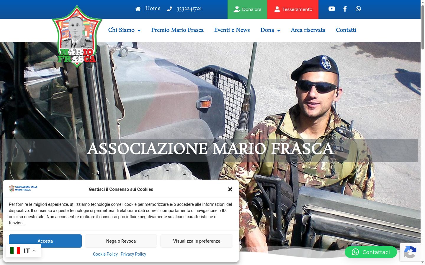 Snímek obrazovky baneru souhlasu zobrazeného před jakoukoli interakcí