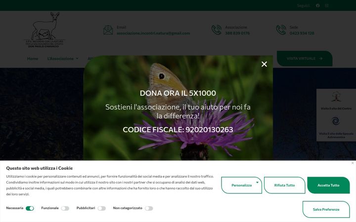 Ekraanipilt saidist associazionenaturadonpaolochiavacci.it