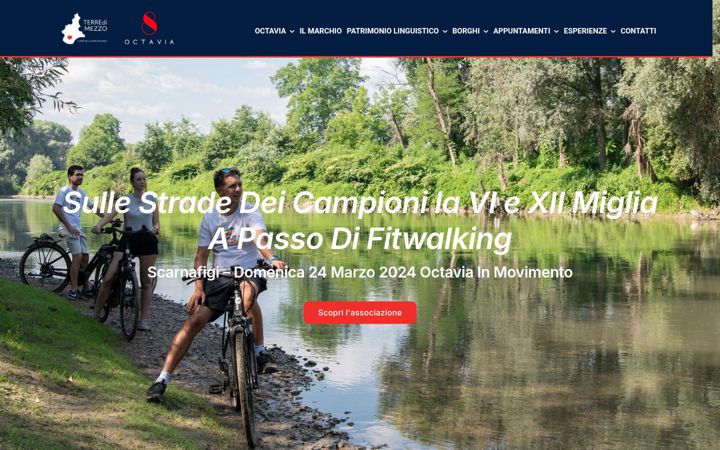 Screenshot of associazioneoctavia.com