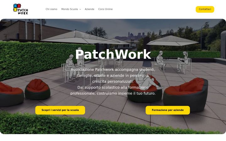 Screenshot of associazionepatchwork.it