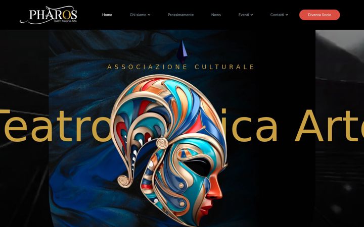 Screenshot of associazionepharos.it