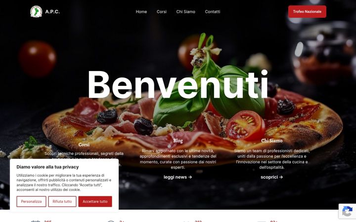 Screenshot of associazionepizzaiolicalabresi.it