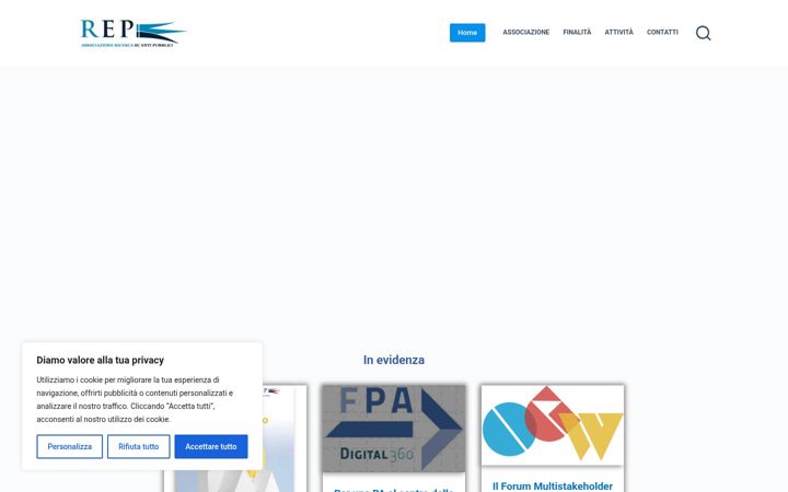 Screenshot of associazionerep.it