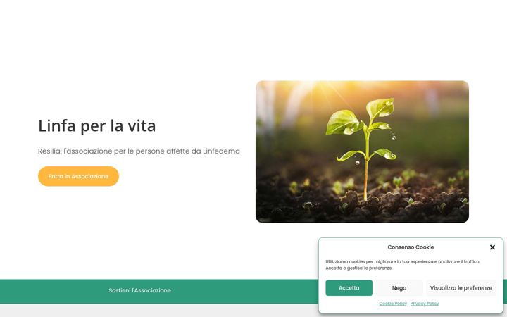 Screenshot of associazioneresilia.it