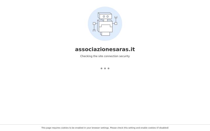 Screenshot of associazionesaras.it