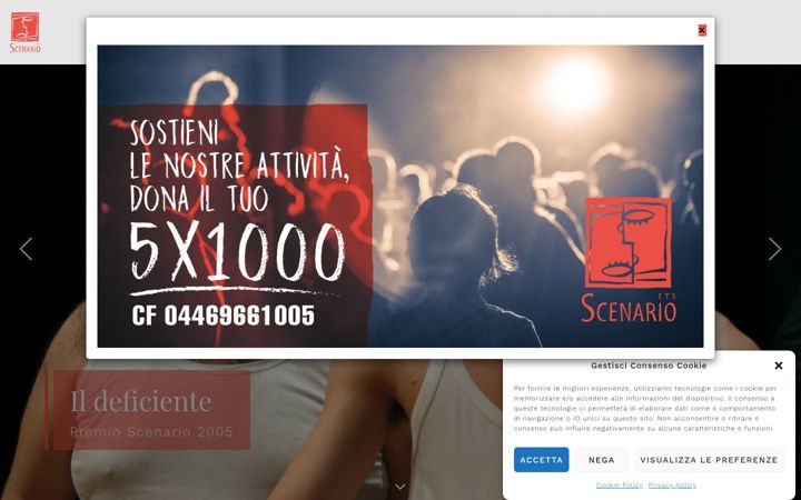 Screenshot von associazionescenario.it