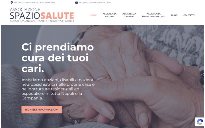 Screenshot of associazionespaziosalute.it