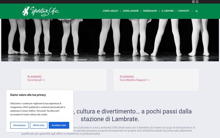Screenshot of associazionesportinglife.it