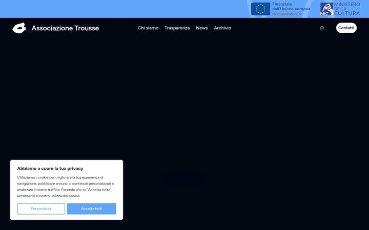 Screenshot of associazionetrousse.com