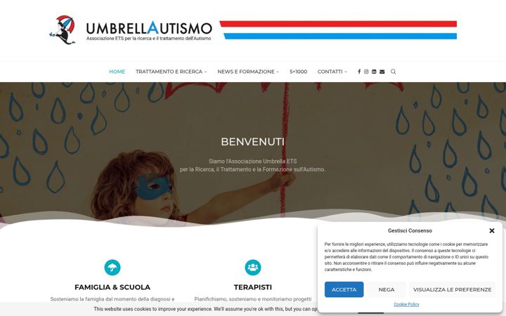 Posnetek zaslona associazioneumbrella.com