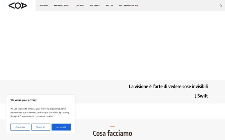 Screenshot of associazionevisionaria.com