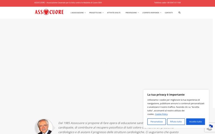 Screenshot of assocuore.net