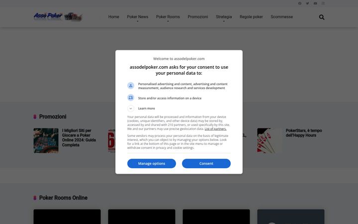 Screenshot of assodelpoker.com