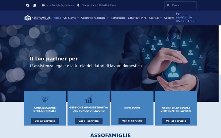 Screenshot of assofamiglie.org
