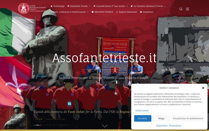 Screenshot of assofantetrieste.it