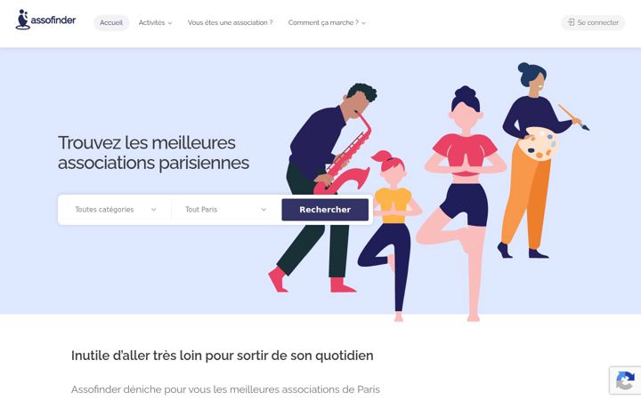 Képernyőkép: assofinder.fr