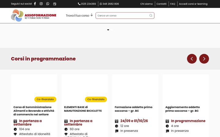 Screenshot of assoformazione.org