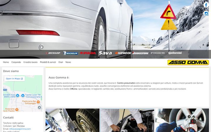 Screenshot of assogomma.com